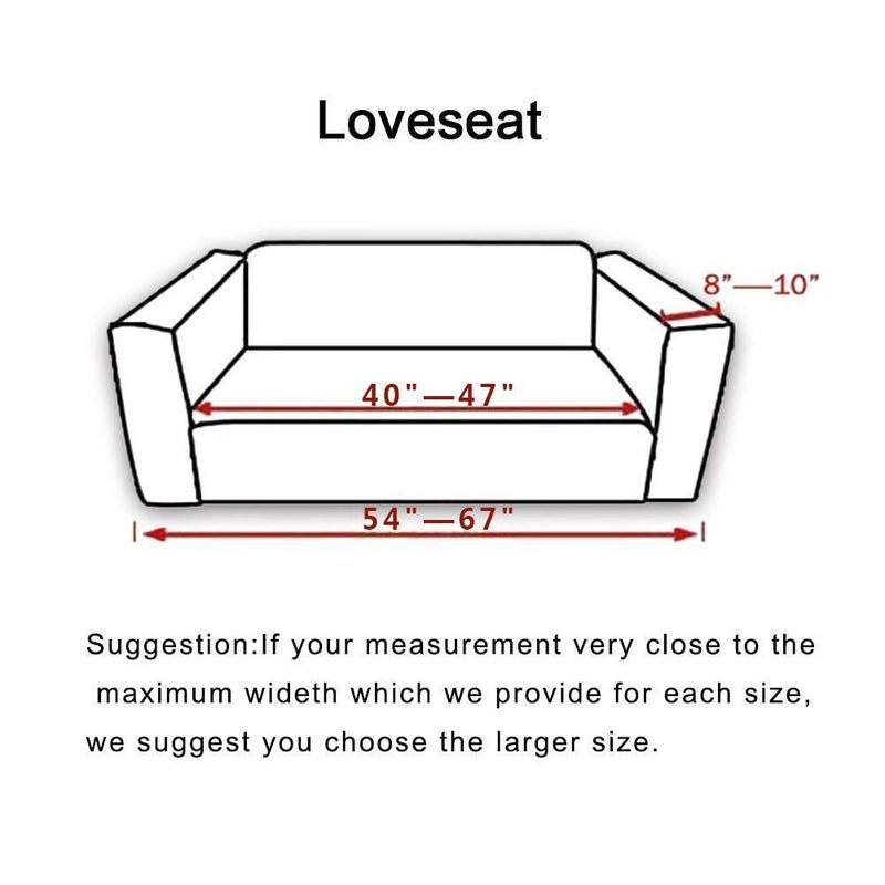 Lamberia Printed Sofa Cover Stretch Couch Cover Sofa Slipcovers for Couches and Loveseats with Two Free Pillow Case (Geometric, Loveseat) - Image 4